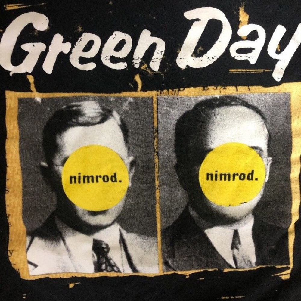 Green Day Tour Shirt Nimrod Original Vintage Band